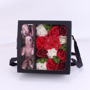 Soap Flower Valentine's Day Floral Atmosphere Bear Gift Box